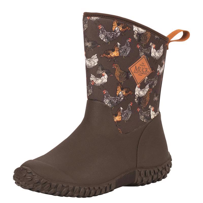 The Original Muck Boot Company Muckster II Mid Chicken Print Waterproof Boots 7 US Brown 1 pair Wate