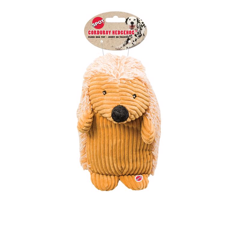 685-54127 8 Inch Corduroy Hedgehogs Dog Toy, Assorted Colors