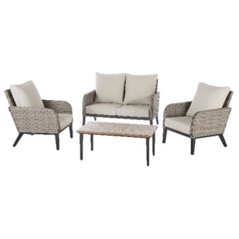 Living Accents Dayton 4 pc Steel Deep Seating Set