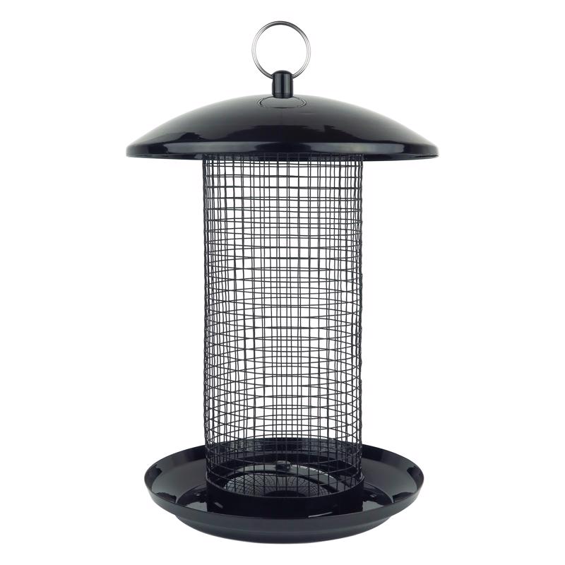 Nature's Way 2.75 qt Metal Mesh Midnight Tube Bird Feeder
