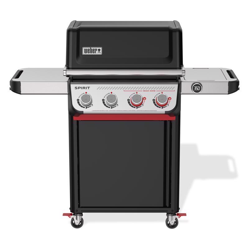 Spirit EP-425 Liquid Propane Gas Grill with Four Burners, Sear Station, Digital Thermometer, Black Finish