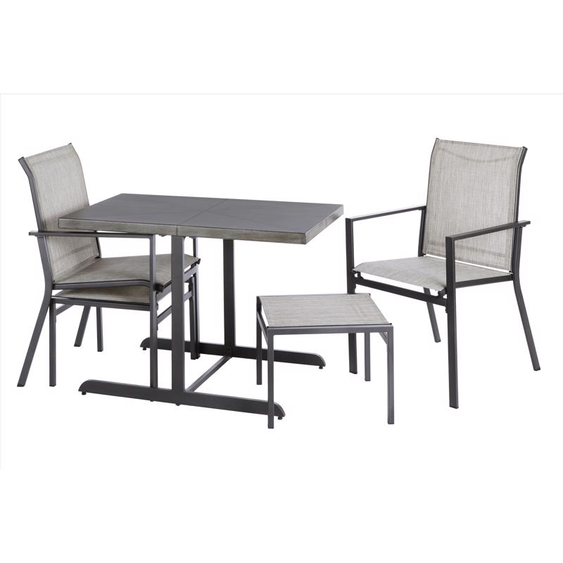 Living Accents Sawyer 5 pc Gold Steel Dining Set