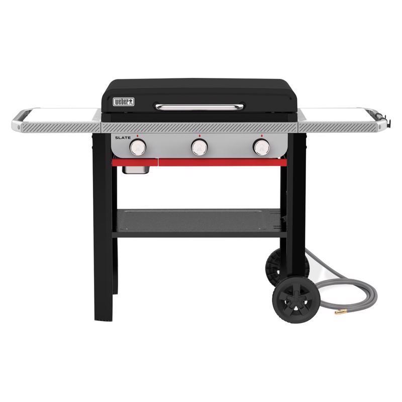 Weber 28" Rust Resistant 3 Burner Natural Gas Outdoor Griddle Black