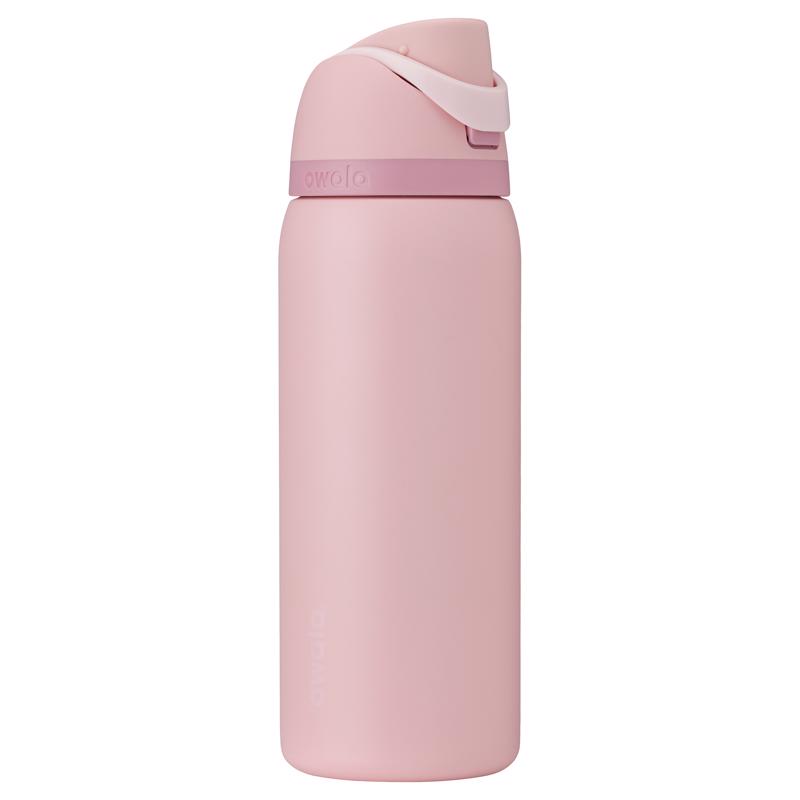 Owala FreeSip 24 fl. oz. Rose Quartz BPA Free Water Bottle with Spout Lid