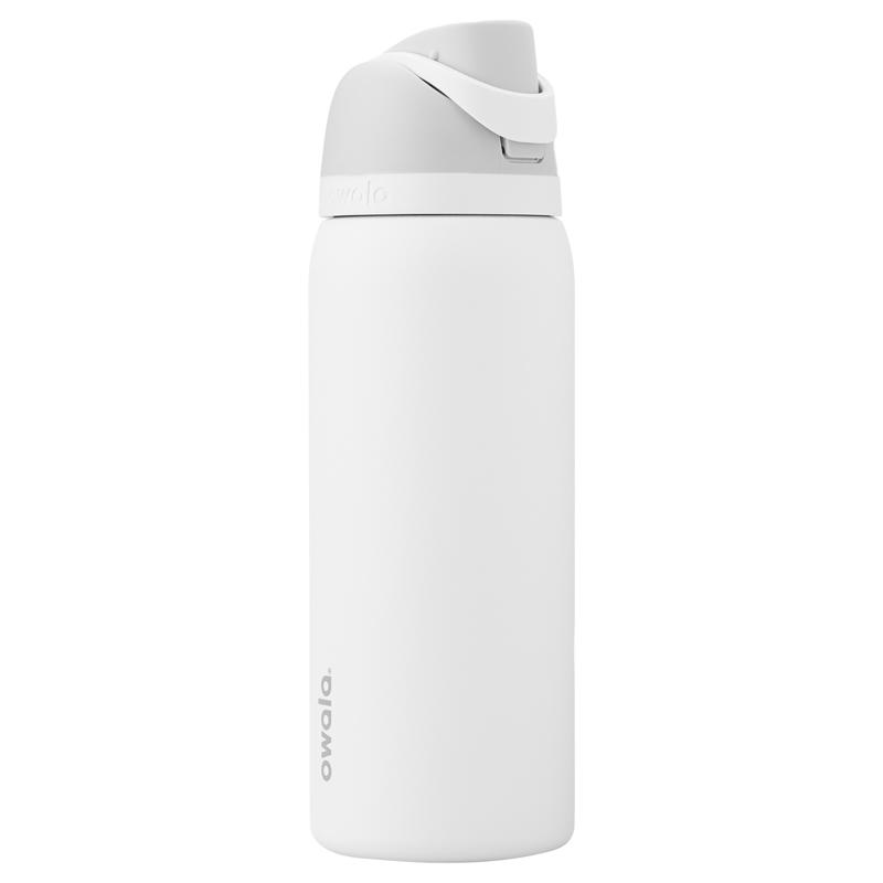 FreeSip Stainless Steel Water Bottle, Shy Marshmallow Color, 24 Ounce Capacity