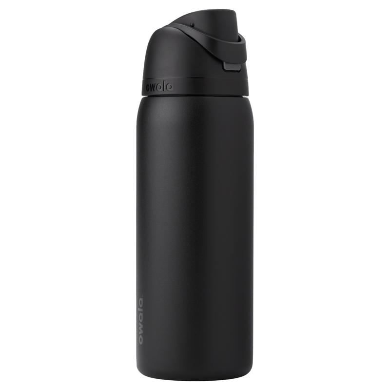 FreeSip Stainless Steel Water Bottle, Very Very Dark, 40 Ounce Capacity