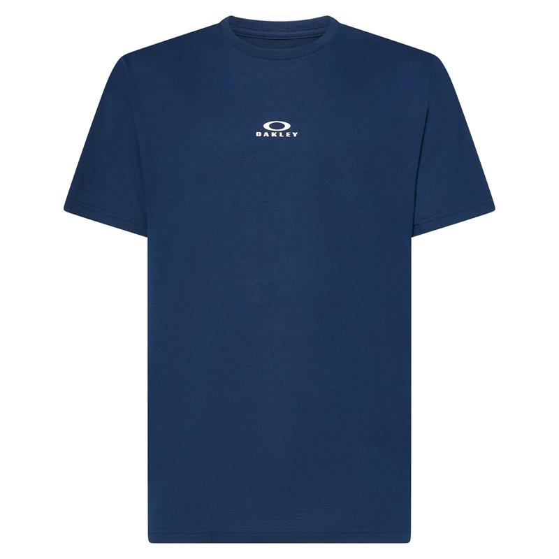 Oakley Bark New L Short Sleeve Men's Crew Neck Navy Tee Shirt