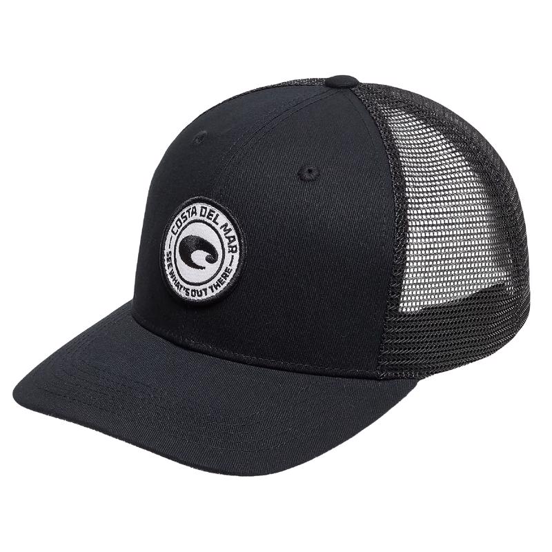 Costa Medallion Trucker Hat Black One Size Fits All