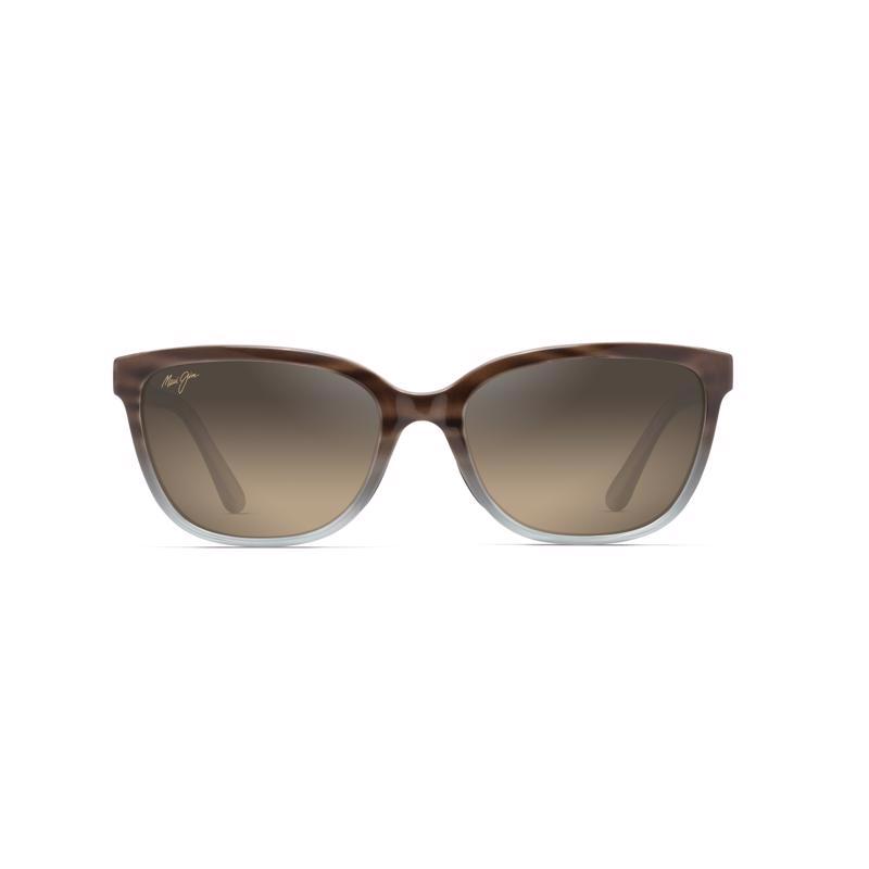 Maui Jim Honi Women's Sandstone with Blue Frame HCL Bronze Lens Polarized Sunglasses