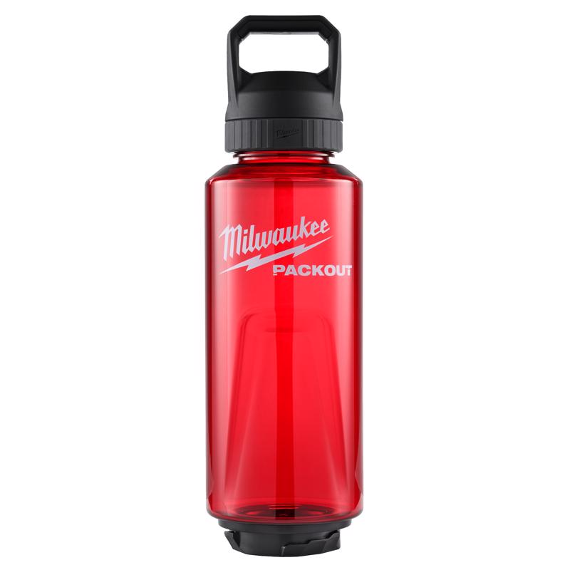 Milwaukee Packout 48 oz Red BPA Free Bottle with Chug Cap