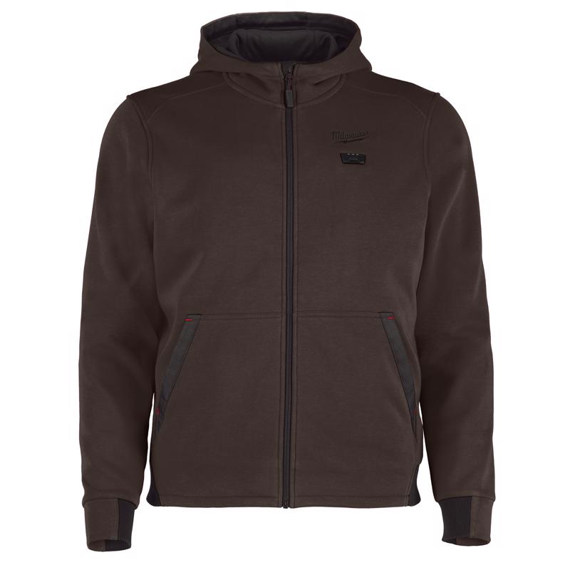Milwaukee M12 M Long Sleeve Men's Hooded Heated Hoodie Brown