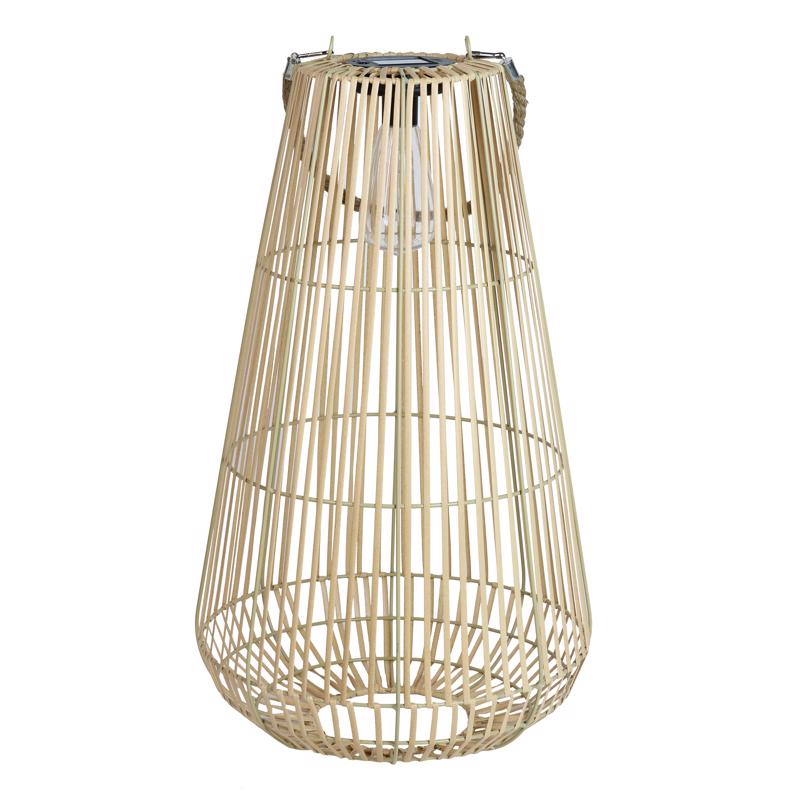 Exhart Tan Plastic 21.5 in. H Lantern