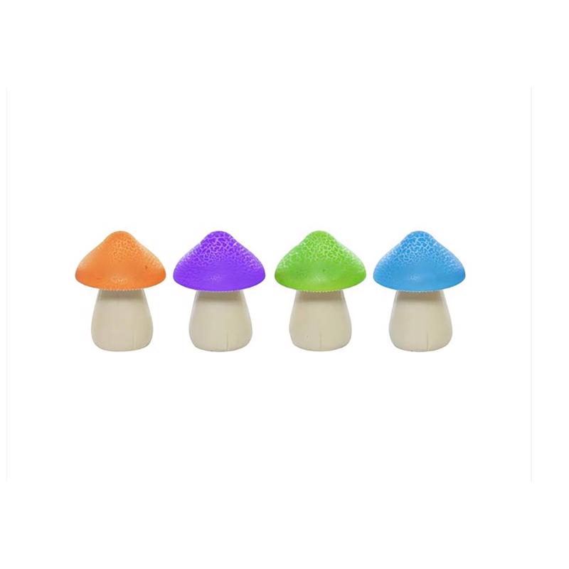 Alpine Multicolored Polyresin 6 in. H Mushroom Solar Statue