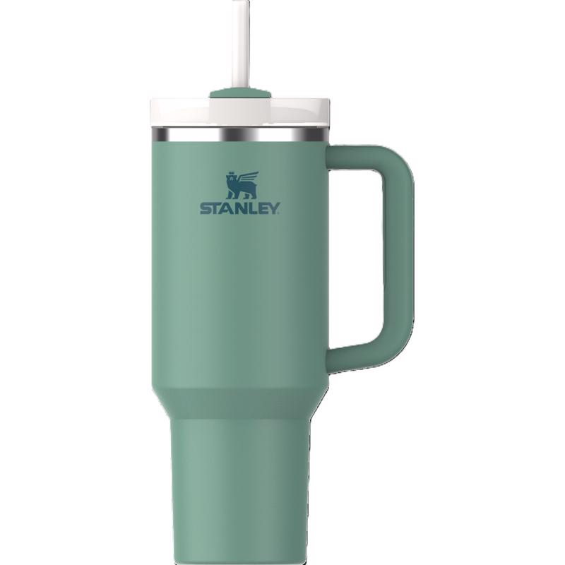 Stanley The Quencher H2.0 FlowState 40 oz Spring Green BPA Free Double-wall Vacuum Insulated Tumbler