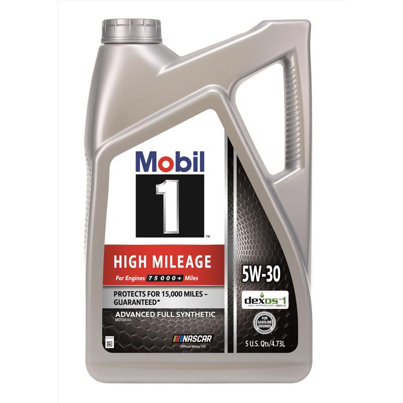 High Mileage 5w-30 Full Synthetic Motor Oil 5 Quart Bottle