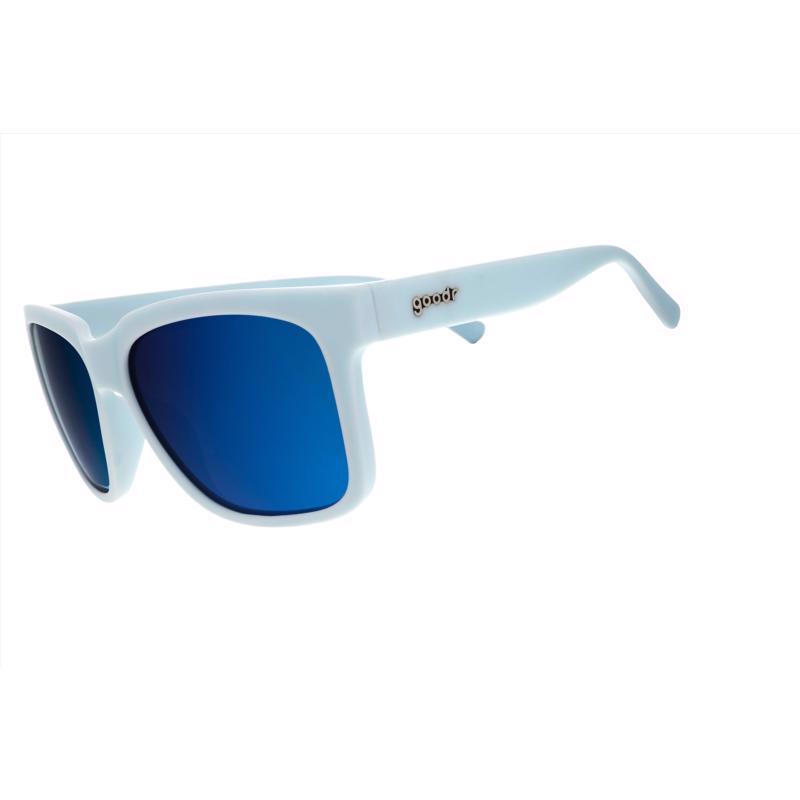 goodr Tidal G - Sea Foam Party Favor Unisex Light Blue Frame Blue Lens Polarized Sunglasses