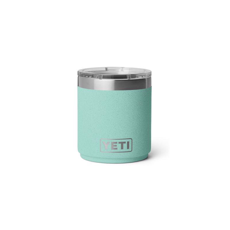 YETI Rambler 10 oz Sea Stone BPA Free Ceramic Lined Lowball Tumbler with MagSlider Lid