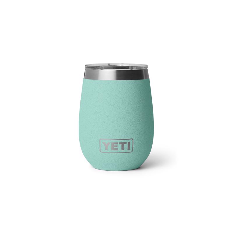 YETI Rambler 10 oz Sea Stone BPA Free Ceramic Lined Wine Tumbler with MagSlider Lid