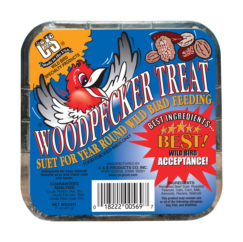 C&S Products Woodpecker Treat Wild Bird Food 11 oz