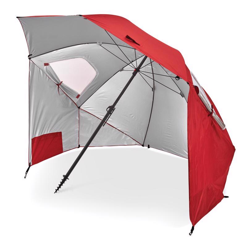 SPORT-BRELLA进口代理批发 Sport-Brella 8 英尺可倾斜红色运动伞