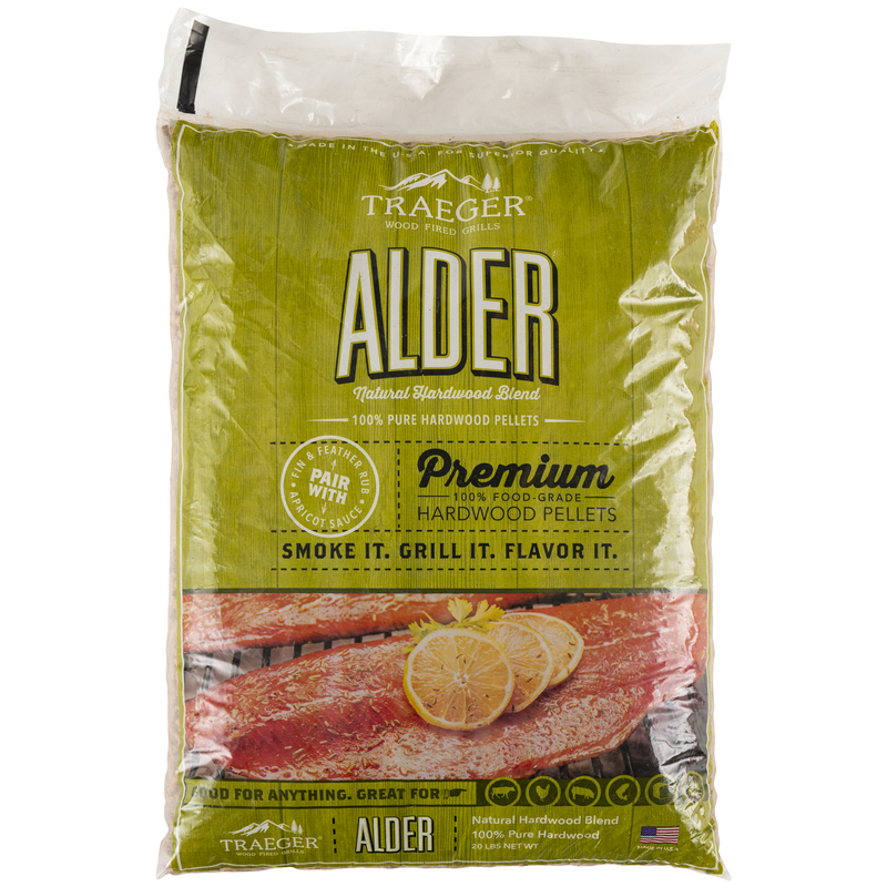 Premium Alder BBQ Smoking Pellets – 20 lb Bag
