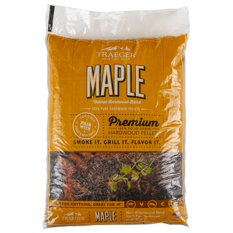 Premium Maple BBQ Pellets – 20 lb Bag