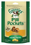 GREENIES进口代理批发 Greenies Pill Pockets 狗用鸡肉零食 7.9 盎司 30 包