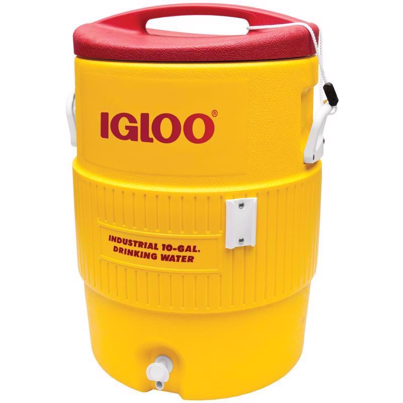 IGLOO进口代理批发 Igloo 工业红/黄 10 加仑水冷却器