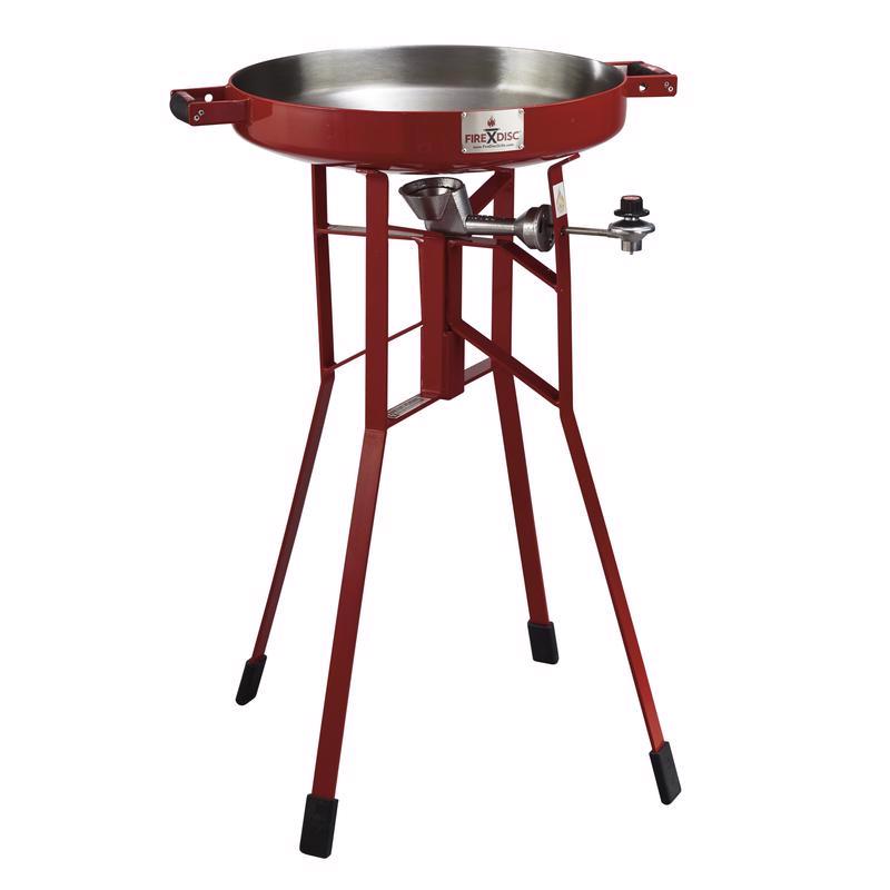 FireDisc Tall 1 burner Liquid Propane Grill Fireman Red