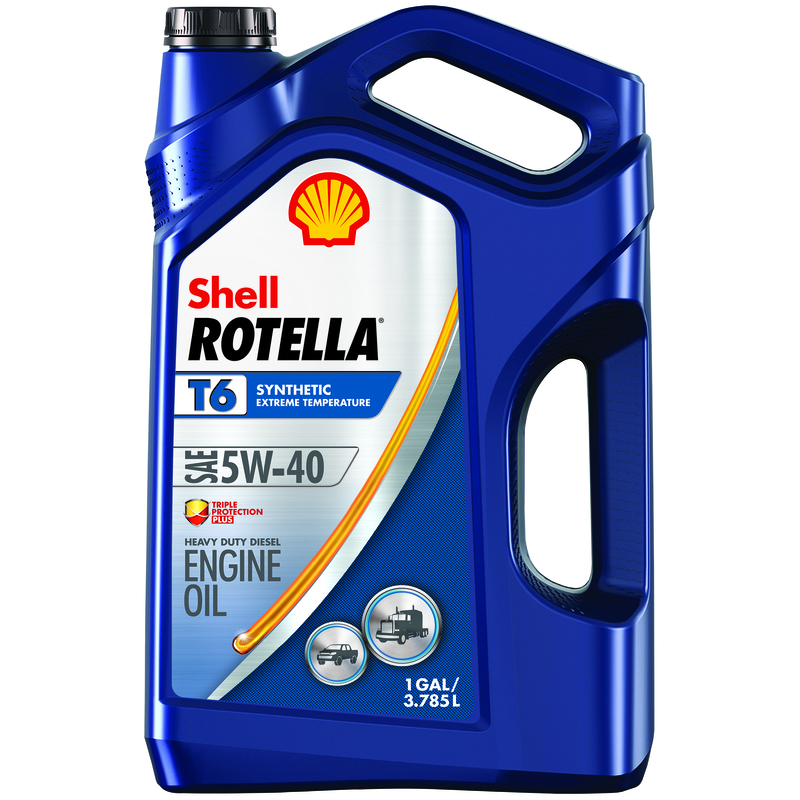 SHELL ROTELLA进口代理批发 Shell Rotella 5W-40 4 循环合成机油 1 加仑 1 包