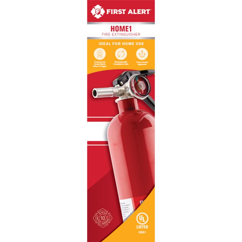 FIRST ALERT进口代理批发 First Alert 2-1/2 磅家用灭火器 OSHA/美国海岸警卫队机构批准