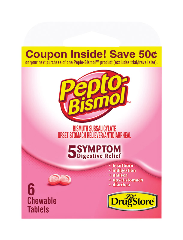 PEPTO BISMOL进口代理批发 Pepto Bismol Lil Drugstore 胃部不适缓解剂 6 克拉 6 包