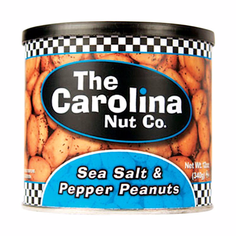 CAROLINA NUT CO.进口代理批发 Carolina Nut Co. 海盐和胡椒花生 12 盎司罐装