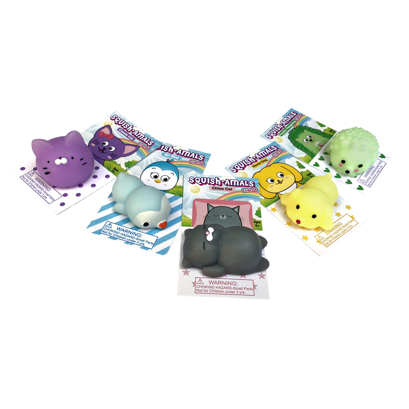 ZORBITZ进口代理批发 Zorbitz Squish-Amals Friendz Squishy 动物玩具塑料