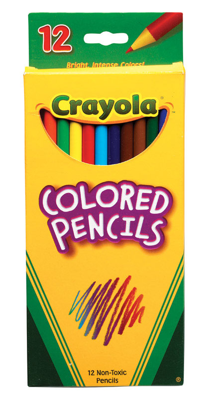 CRAYOLA进口代理批发 Crayola 绘儿乐彩色铅笔 12 支装