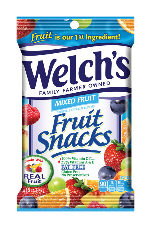 WELCH'S进口代理批发 Welch's 混合水果水果零食 5 盎司