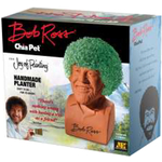 酷牌库|商品详情-CHIA PET进口代理批发 Chia Pet Joy of Painting Bob Ross 装饰花盆粘土 1 个装