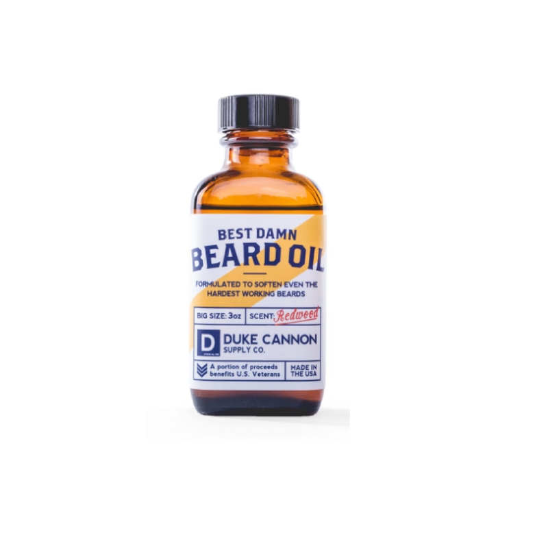 DUKE CANNON进口代理批发 Duke Cannon Best Damn Beard Oil 3 盎司 1 包