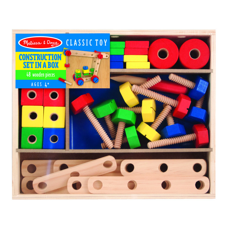 MELISSA & DOUG进口代理批发 Melissa & Doug 木质建筑套装 48 件