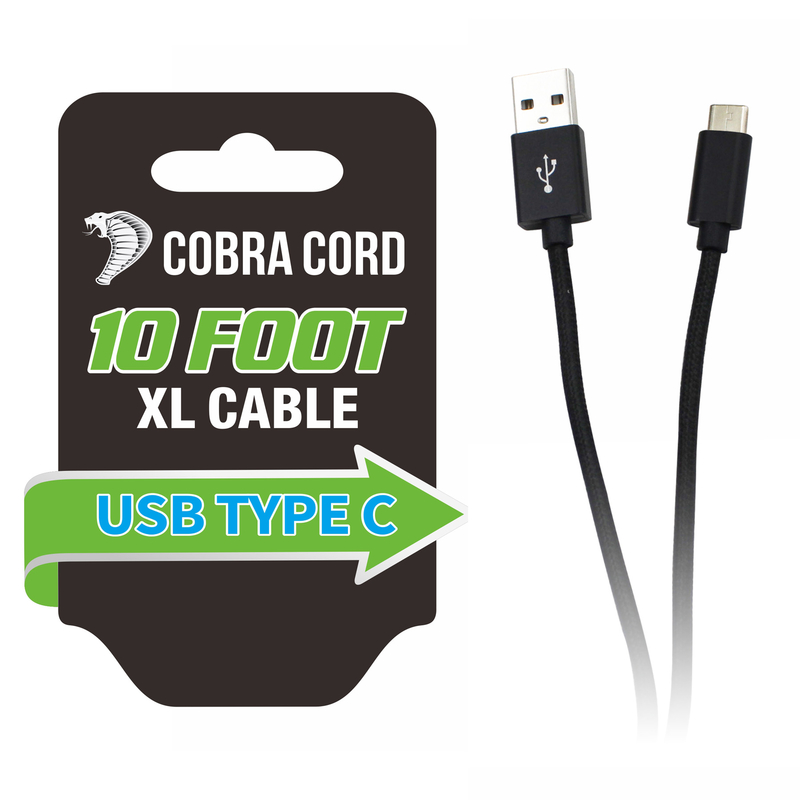 DIAMOND VISIONS进口代理批发 Diamond Visions Cobra Cord USB C 型充电线 1 条装