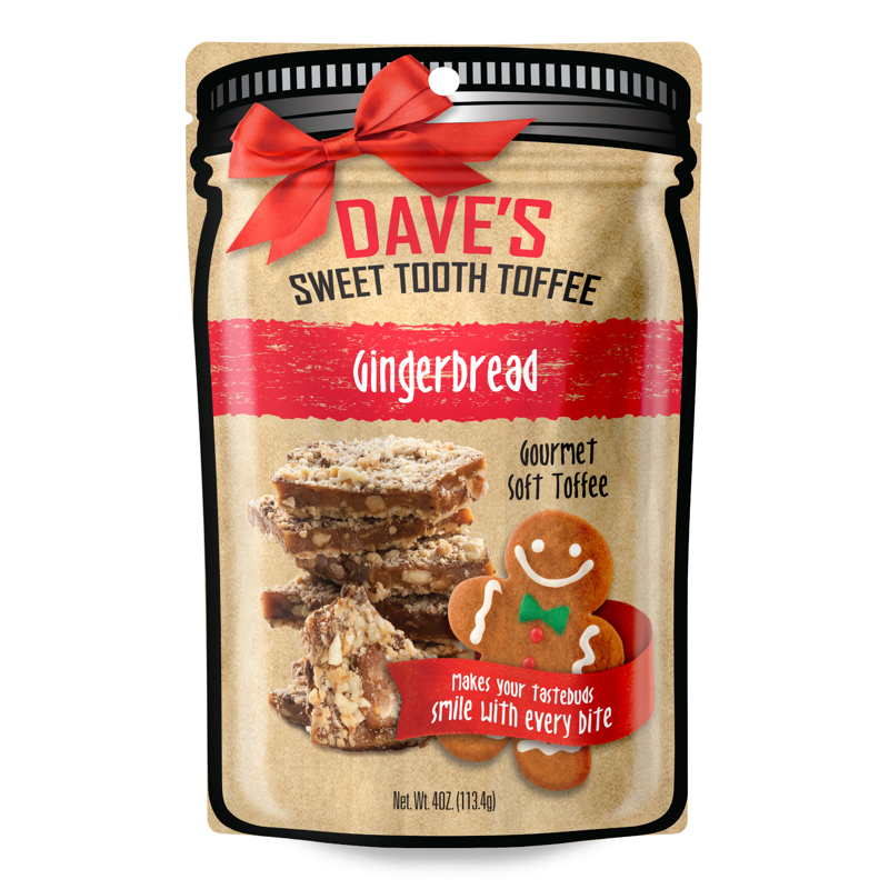 DAVE'S SWEET TOOTH进口代理批发 Dave's Sweet Tooth 姜饼太妃糖 4 盎司