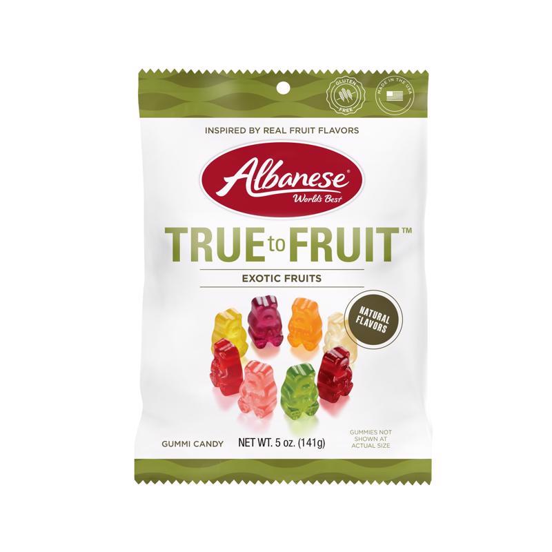 ALBANESE进口代理批发 Albanese True to Fruit-异域水果什锦小熊软糖 5 盎司