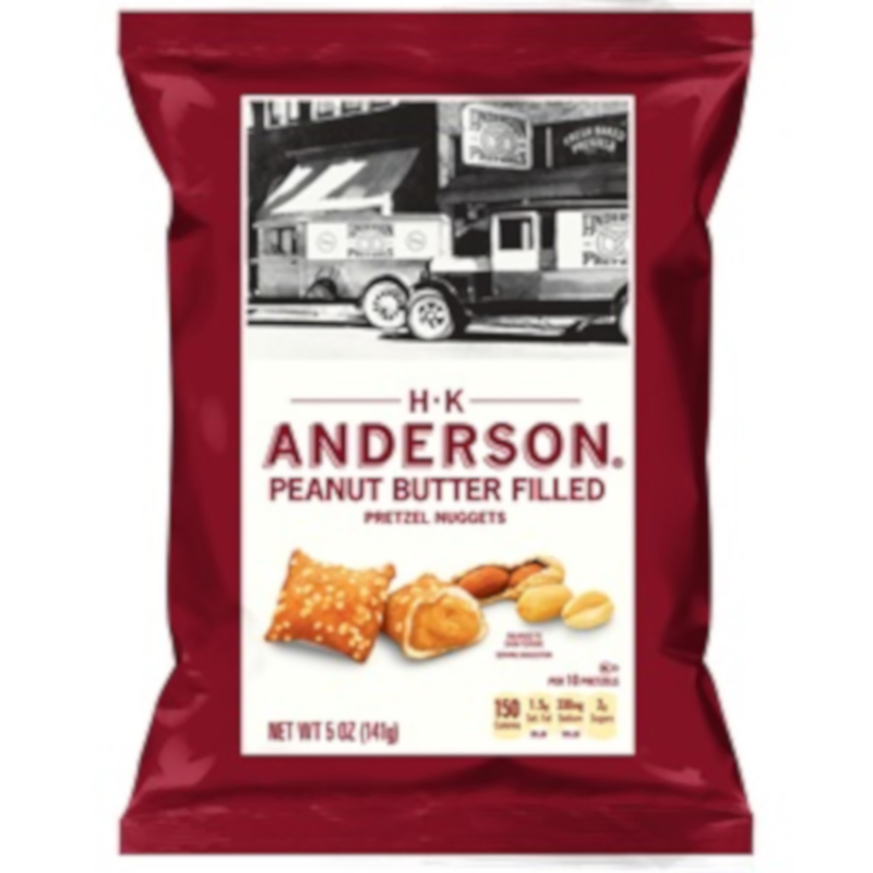 H-K ANDERSON进口代理批发 HK Anderson 花生酱椒盐卷饼 5 盎司袋装