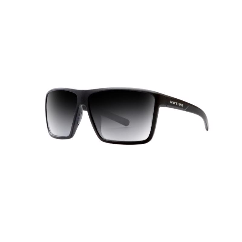 Native Wells XL Sunglasses Women's Matte Black Frame Gray Lens Blue Light Blocking