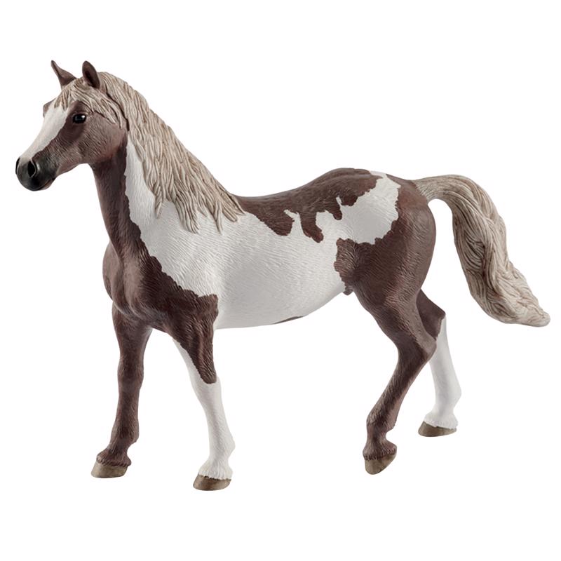 SCHLEICH进口代理批发 Schleich Horse Club 油漆马骟玩具塑料棕色/白色