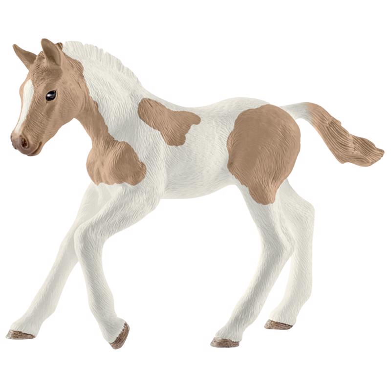 SCHLEICH进口代理批发 Schleich Horse Club 油漆马驹玩具塑料棕色/白色