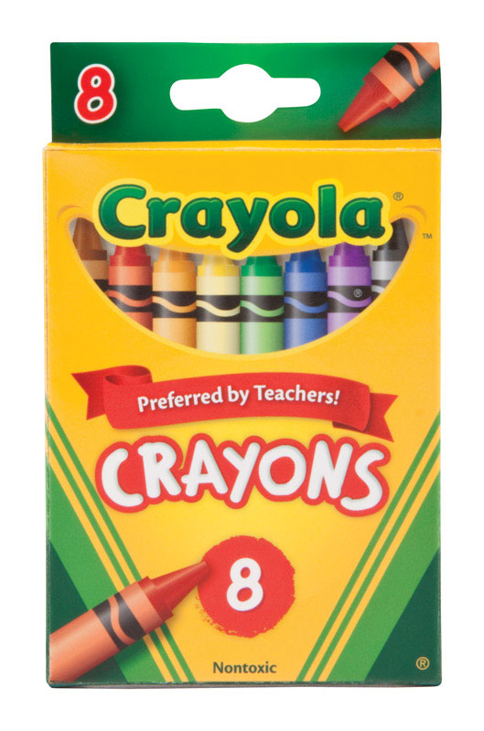 CRAYOLA进口代理批发 Crayola 绘儿乐什锦彩色蜡笔 8 支装