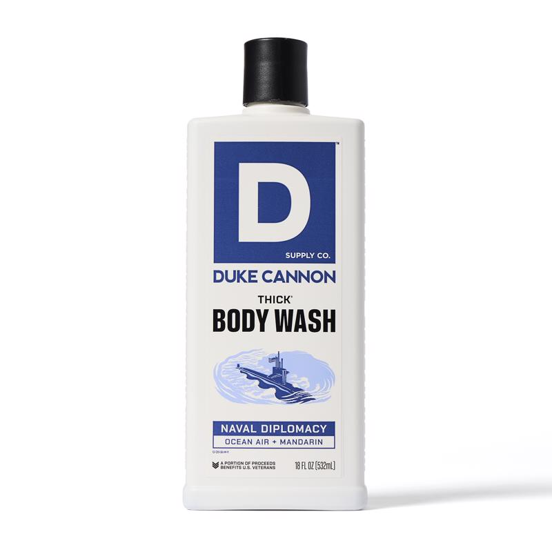 Duke Cannon Naval Diplomacy Ocean Air + Mandarin Scent Body Wash 17.5 oz 1 pk
