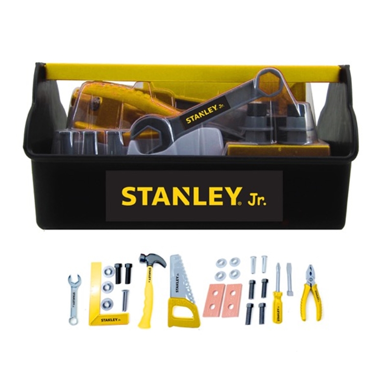 STANLEY进口代理批发 STANLEY Jr. 儿童玩具角色扮演工具箱套装塑料多彩