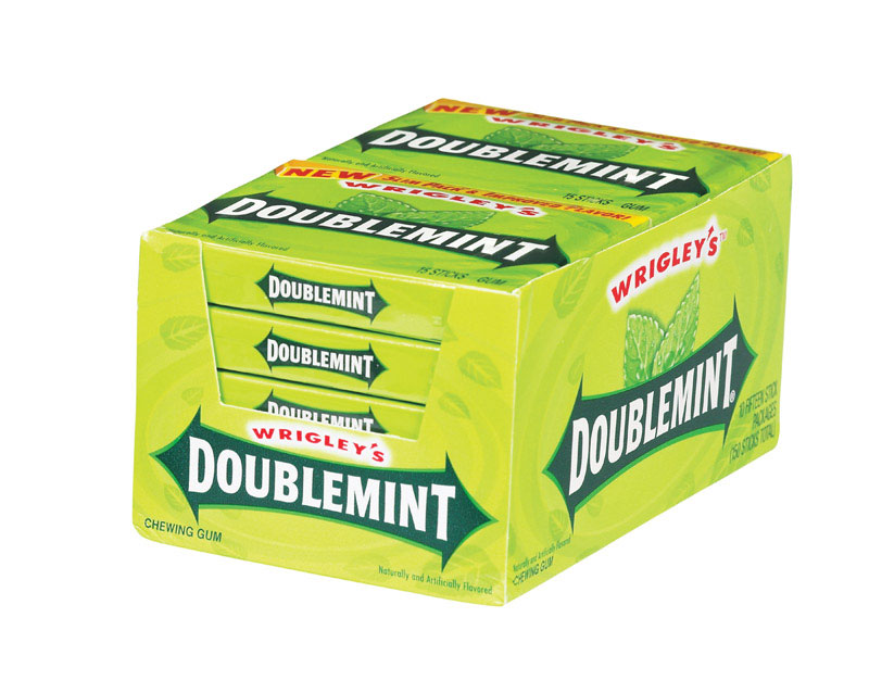 Wrigley's Doublemint Mint Chewing Gum 15 pc